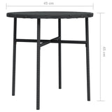 NNEVL Tea Table Black 45 cm Poly Rattan