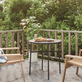 NNEVL Tea Table Black 45 cm Poly Rattan
