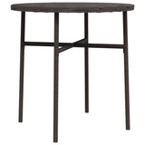 NNEVL Tea Table Brown 45 cm Poly Rattan