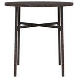 NNEVL Tea Table Brown 45 cm Poly Rattan