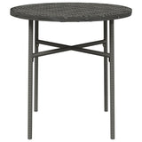 NNEVL Tea Table Grey 45 cm Poly Rattan