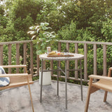 NNEVL Tea Table Grey 45 cm Poly Rattan