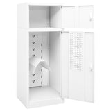 NNEVL Saddle Cabinet White 53x53x140 cm Steel