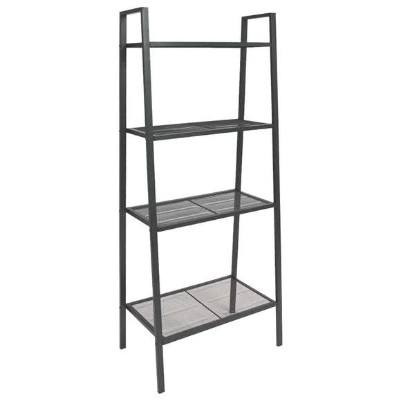 NNEVL Ladder Bookcase 4 Tiers Metal Anthracite