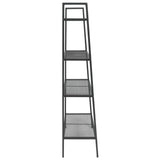 NNEVL Ladder Bookcase 4 Tiers Metal Anthracite