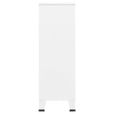NNEVL Industrial Wardrobe White 67x35x107 cm Steel