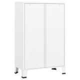NNEVL Industrial Wardrobe White 67x35x107 cm Steel
