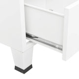 NNEVL Industrial Wardrobe White 67x35x107 cm Steel