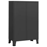 NNEVL Industrial Wardrobe Anthracite 67x35x107 cm Steel