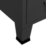 NNEVL Industrial Wardrobe Anthracite 67x35x107 cm Steel