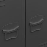 NNEVL Industrial Wardrobe Anthracite 67x35x107 cm Steel