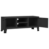 NNEVL Industrial TV Cabinet Black 105x35x42 cm Metal