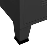 NNEVL Industrial TV Cabinet Black 105x35x42 cm Metal