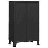 NNEVL Industrial Storage Cabinet Black 70x40x115 cm Metal