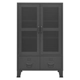 NNEVL Industrial Storage Cabinet Anthracite 70x40x115 cm Metal