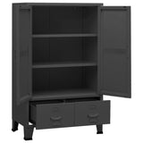 NNEVL Industrial Storage Cabinet Anthracite 70x40x115 cm Metal