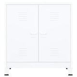 NNEVL Industrial Filing Cabinet White 90x40x100 cm Steel