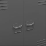 NNEVL Industrial Filing Cabinet Anthracite 90x40x100 cm Steel