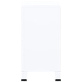 NNEVL Industrial Filing Cabinet White 75x40x80 cm Steel