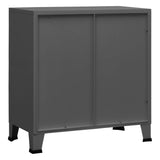 NNEVL Industrial Filing Cabinet Anthracite 75x40x80 cm Steel