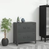 NNEVL Industrial Filing Cabinet Anthracite 75x40x80 cm Steel