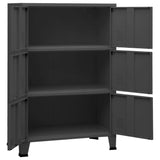 NNEVL Industrial Filing Cabinet Anthracite 75x40x115 cm Metal