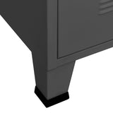 NNEVL Industrial Filing Cabinet Anthracite 75x40x115 cm Metal