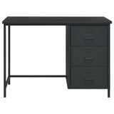 NNEVL Industrial Desk with Drawers Anthracite 105x52x75 cm Steel