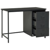 NNEVL Industrial Desk with Drawers Anthracite 105x52x75 cm Steel