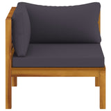 NNEVL 2-Seater Garden Sofa with Cushion Solid Wood Acacia