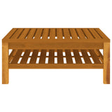 NNEVL 4 Piece Garden Lounge Set with Cream Cushion Solid Acacia Wood