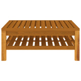 NNEVL 12 Piece Garden Lounge Set with Cream Cushion Solid Acacia Wood