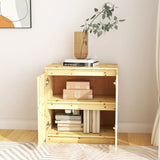 NNEVL Side Cabinet 60x36x65 cm Solid Firwood