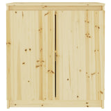 NNEVL Side Cabinet 60x36x65 cm Solid Firwood