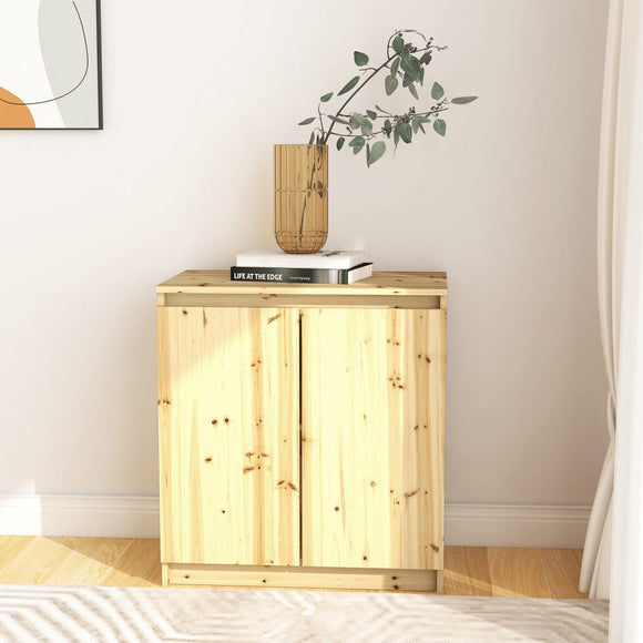 NNEVL Side Cabinet 60x36x65 cm Solid Firwood