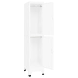 NNEVL Locker Cabinet White 38x45x180 cm Steel