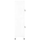 NNEVL Locker Cabinet White 38x45x180 cm Steel