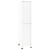 NNEVL Locker Cabinet White 38x45x180 cm Steel
