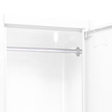 NNEVL Locker Cabinet White 38x45x180 cm Steel