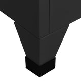 NNEVL Locker Cabinet Black 38x45x180 cm Steel