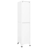 NNEVL Locker Cabinet White 38x45x180 cm Steel