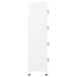 NNEVL Locker Cabinet White 38x45x180 cm Steel