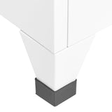 NNEVL Locker Cabinet White 38x45x180 cm Steel