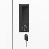 NNEVL Locker Cabinet White 38x45x180 cm Steel