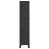NNEVL Locker Cabinet Anthracite 38x40x180 cm Steel