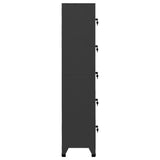 NNEVL Locker Cabinet Anthracite 38x40x180 cm Steel