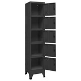 NNEVL Locker Cabinet Anthracite 38x40x180 cm Steel