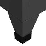 NNEVL Locker Cabinet Anthracite 38x40x180 cm Steel