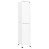NNEVL Locker Cabinet White 38x40x180 cm Steel