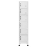 NNEVL Locker Cabinet Light Grey 38x40x180 cm Steel